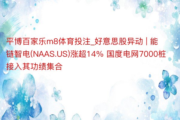 平博百家乐m8体育投注_好意思股异动 | 能链智电(NAAS.US)涨超14% 国度电网7000桩接入其功绩集合